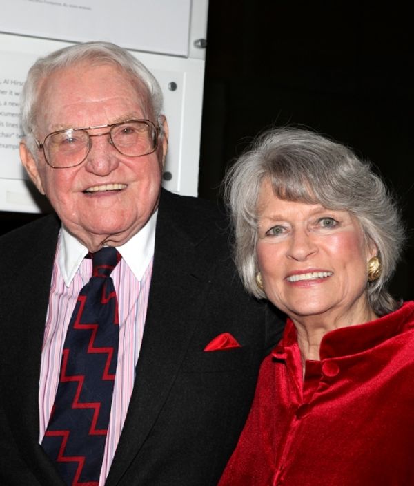 Lewis B. Cullman and wife Louise Hirschfeld Cullman attends the reception and unveili Photo
