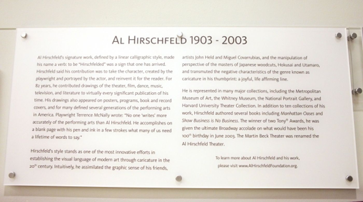 Photo Coverage: NYPL Unveils Al Hirschfeld Installation  Image