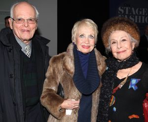 Dick Moore & Jane Powell & Marge Champion attends the reception and unveiling for the Photo
