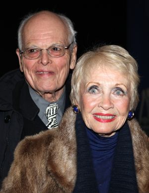 Dick Moore & Jane Powell attends the reception and unveiling for the Al Hirschfeld pe Photo