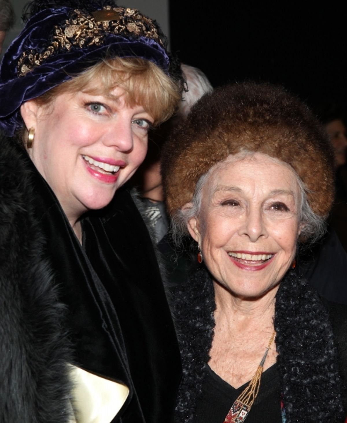 KT Sullivan & Marge Champion attends the reception and unveiling for the Al Hirschfeld permanent installation at The New York Public Library for Performing Arts in New York City.
 at 