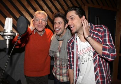 Tony Sheldon & Nick Adams & Will Swenson attending the Broadway Original Cast Recordi Photo