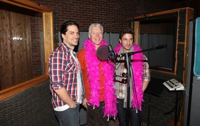 Will Swenson & Tony Sheldon & Nick Adams attending the Broadway Original Cast Recordi Photo