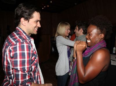 Will Swenson, Ashley Spencer, Nick Adams & Anastacia McCleskey attending the Broadway Photo