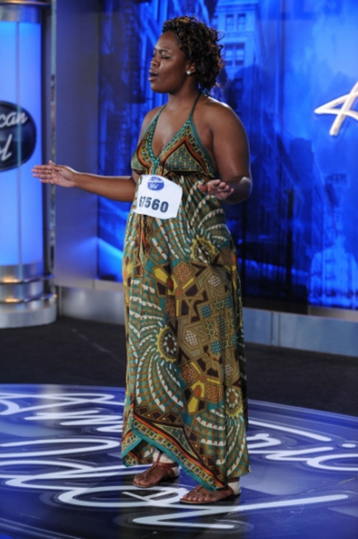 AMERICAN IDOL: Vernika Patterson, 20, from Milwaukee performs in front of the judges on Wednesday, Jan. 26 on FOX. CR: Michael becker / FOX. at AMERICAN IDOL Milwaukee Auditions