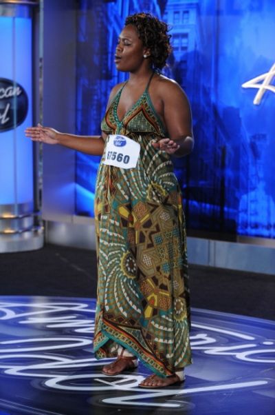 AMERICAN IDOL: Vernika Patterson, 20, from Milwaukee performs in front of the judges  Photo