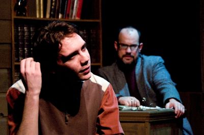 Jose Zuniga as Alan Strang and Kurt Brighton as Dr. Dysart 
 Photo