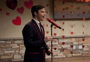 GLEE: Kurt (Chris Colfer) performs on Valentine's Day in the  Photo