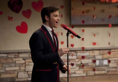 GLEE: Kurt (Chris Colfer) performs on Valentine's Day in the  Photo