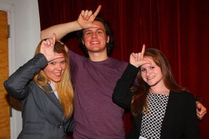 Jennifer Johns (Program Director/Founder) and Michelle Lehrman (Admissions Director) with Jonathan Groff @ BroadwayWorld Jennifer Johns (Program Director/Founder) and Michelle Lehrman (Admissions Director) Photo