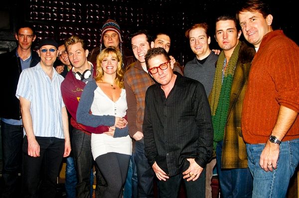 Lee Rocker & the cast of Million Dollar Quartet Photo