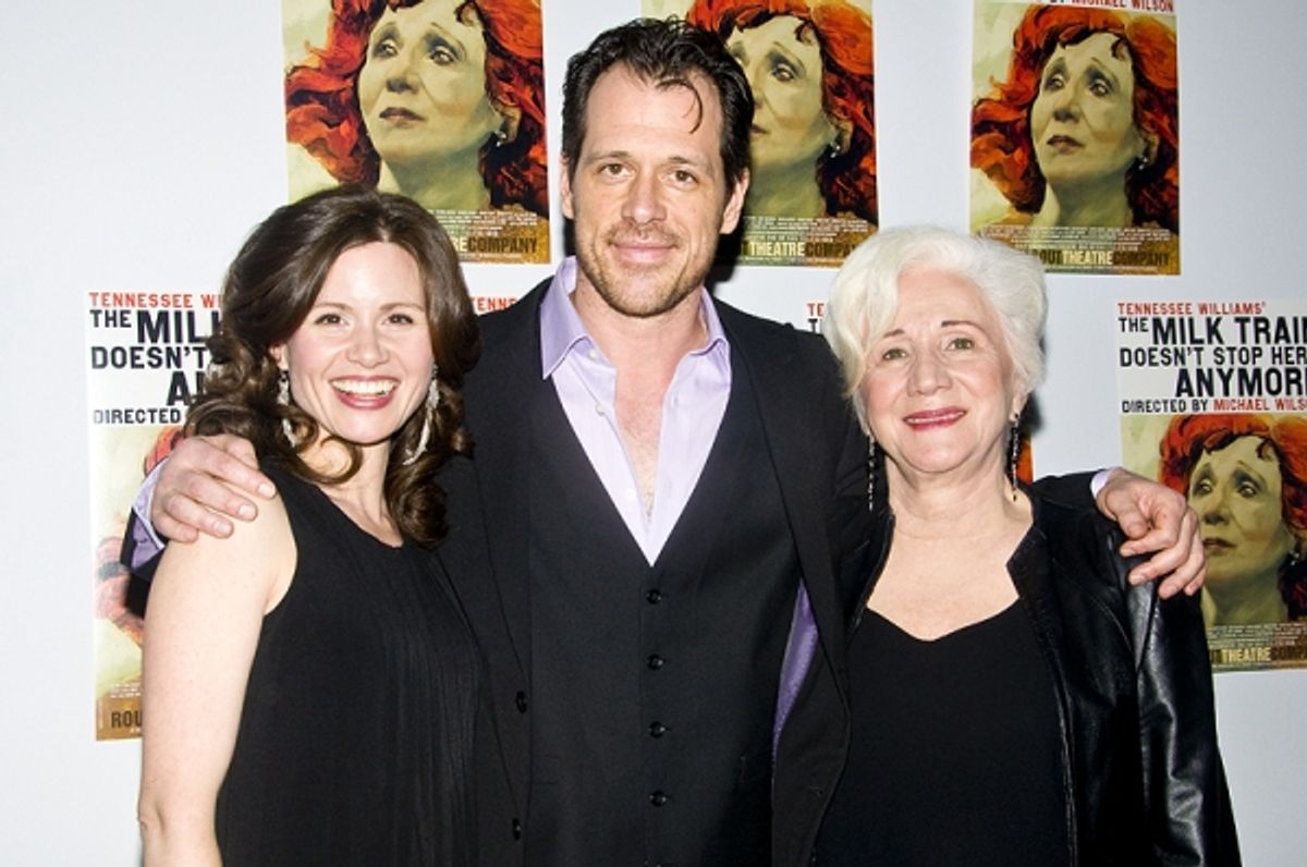 Maggie Lacey,Darren Pettie &  Olympia Dukakis at 