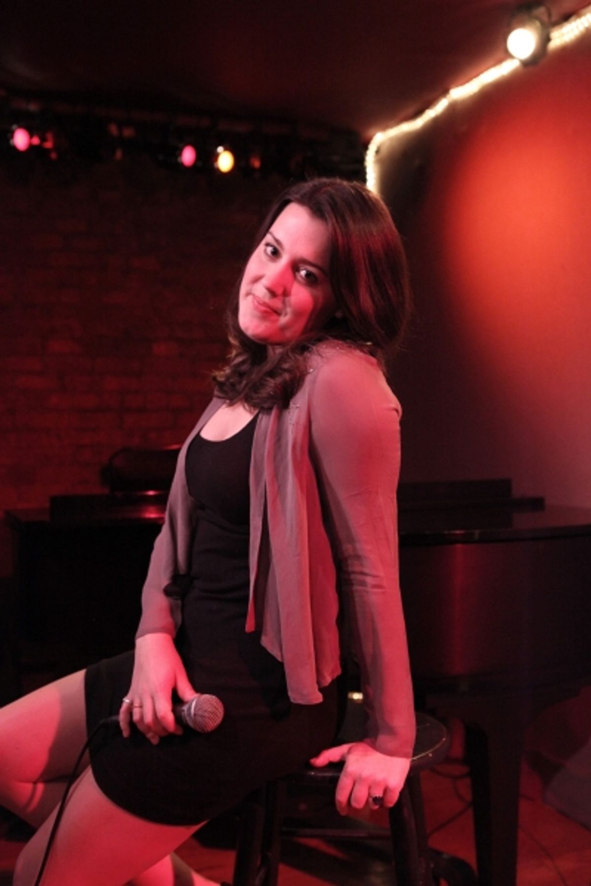 Katharine Luckinbill  rehearsing for her new Cabaret Show 'LOVE (or there lack of) at Don't Tell Mama in New York City  at 
