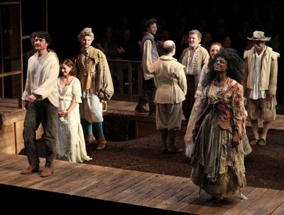Ensemble cast featuring Justin Blanchard & Charlayne Woodard during the Curtain Call  Photo