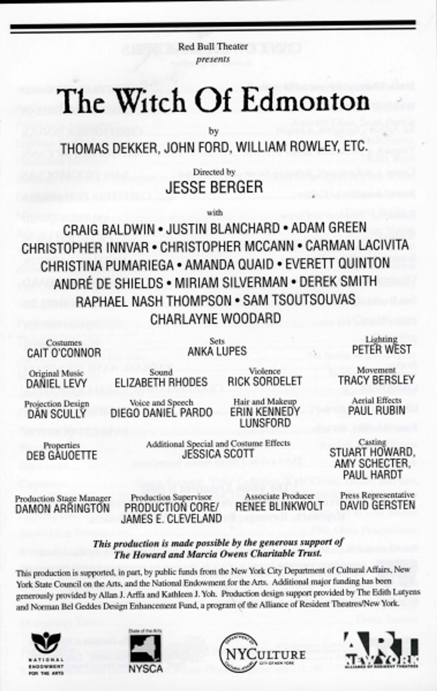 Photo Coverage: THE WITCH OF EDMONTON - Curtain Call Photo Coverage: THE WITCH OF EDMONTON - Curtain Call Image