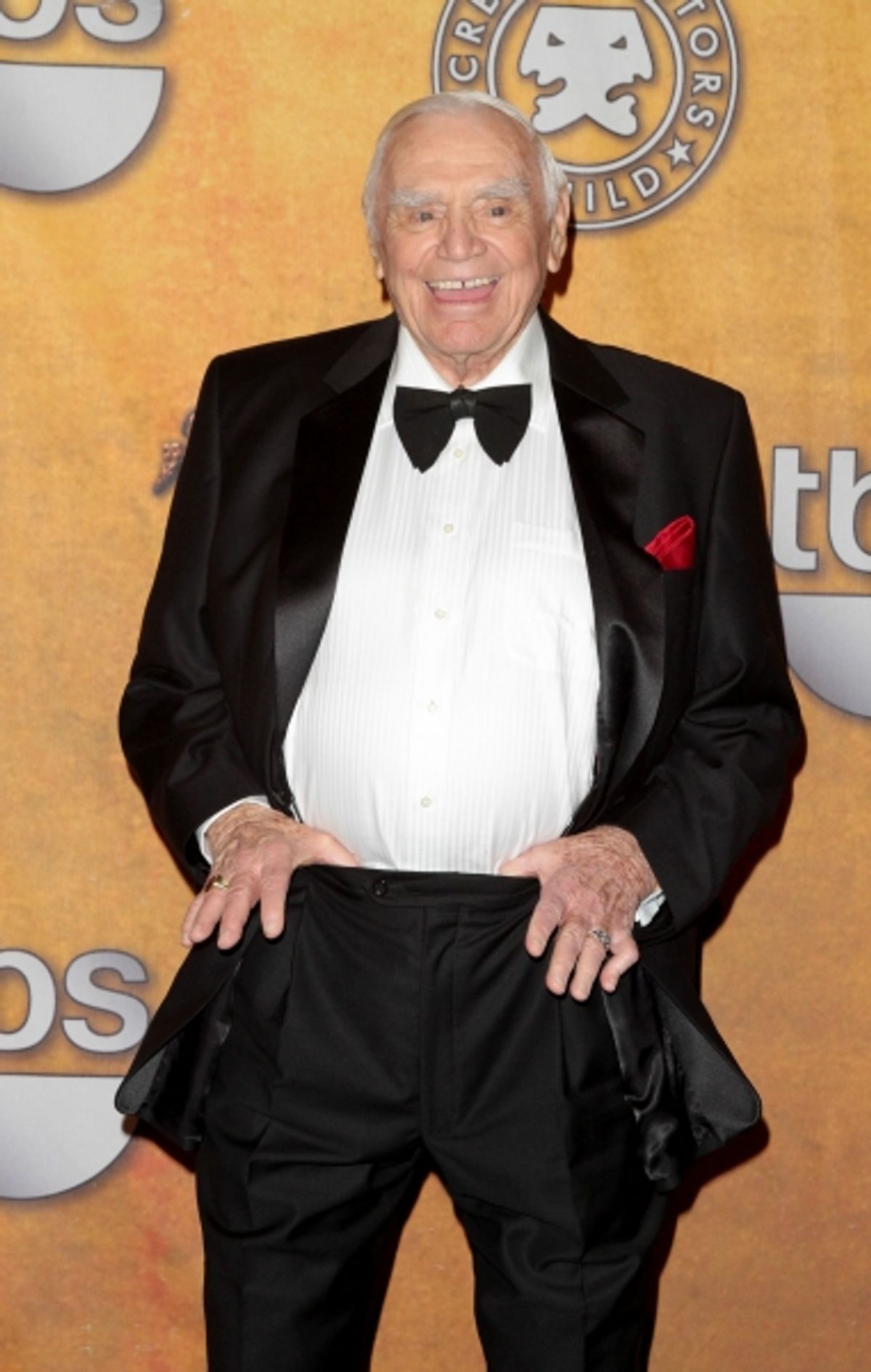 Ernest Borgnine pictured at the 17th Annual Screen Actors Guild Awards Press Room held at The Shrine Auditorium in Los Angeles, California on January 30, 2011.  Ã¯Â¿Â½ RD / Orchon / Retna Digital. at 