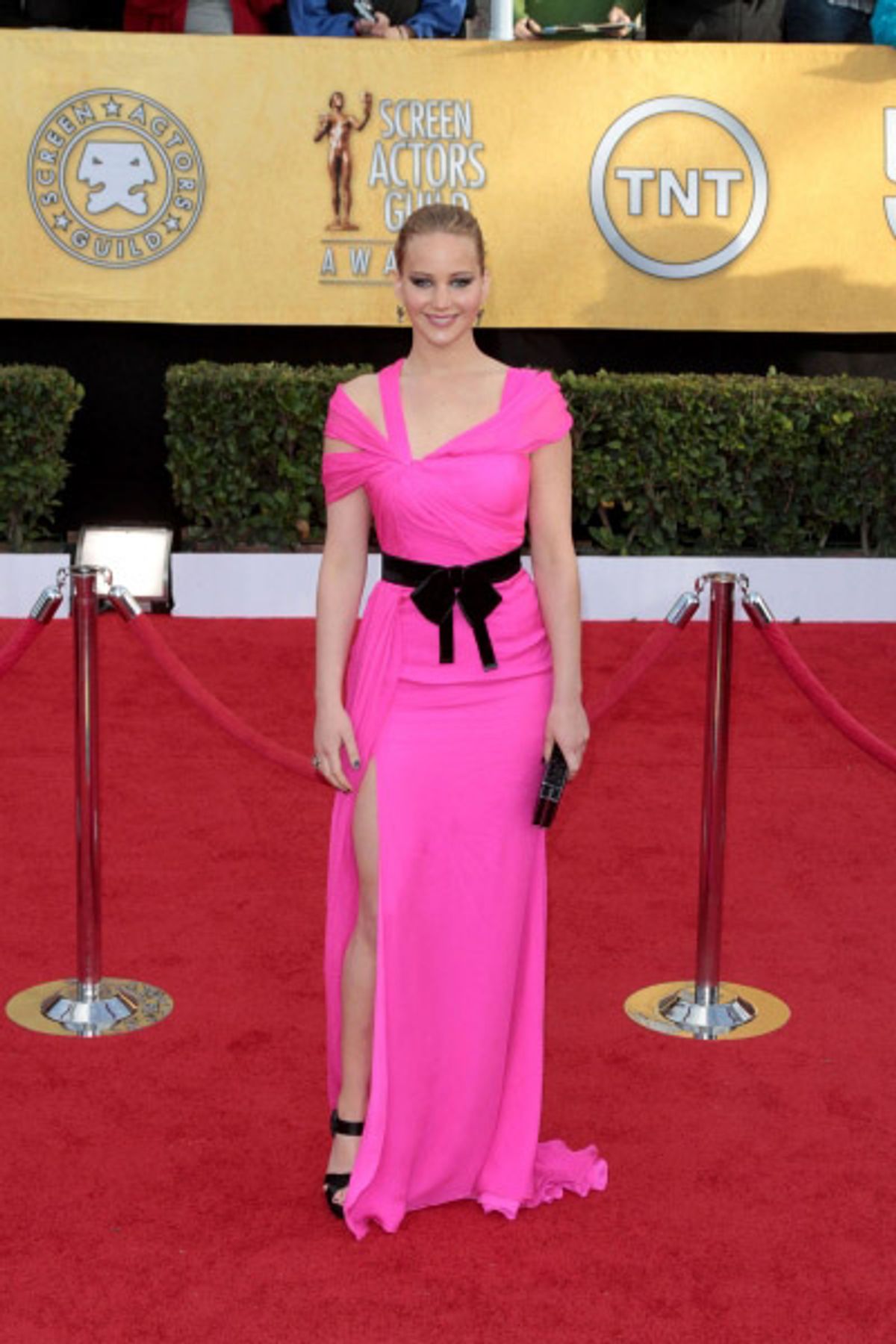 Jennifer Lawrence pictured at the 17th Annual Screen Actors Guild Awards held at The Shrine Auditorium in Los Angeles, California on January 30, 2011.  Ã¯Â¿Â½ RD / Orchon / Retna Digital. at 