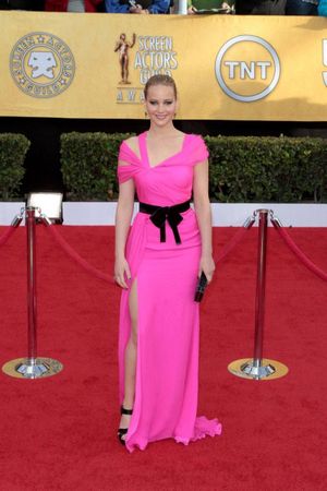 Jennifer Lawrence pictured at the 17th Annual Screen Actors Guild Awards held at The  Photo