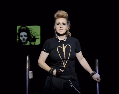 Melissa Etheridge as St. Jimmy in  american IDIOT Credit Photo: Paul Kolnik  Photo