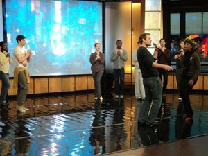 Chad Kimball and Montego Glover and the cast of Memphis Photo