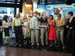  Chad Kimball and Montego Glover and the cast of Memphis Photo