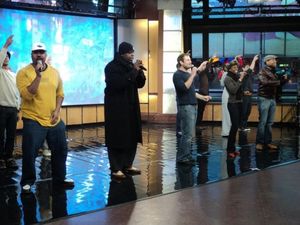  Chad Kimball and Montego Glover and the cast of Memphis Photo