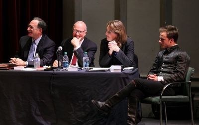 Dr. Saul Faerstein, Richard G. Hirsch, Blair Berk and actor Graham Hamilton Photo