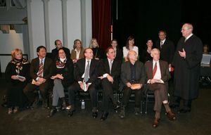 Supreme Court Justice Anthony M. Kennedy (R) poses with the jury @ BroadwayWorld Supreme Court Justice Anthony M. Kennedy (R) poses with the jury Photo