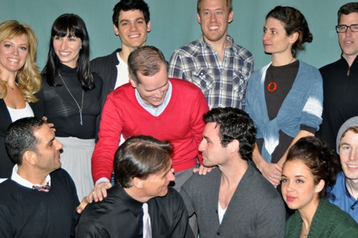 Jack Cummings III talking to the cast before the final full cast photo at 