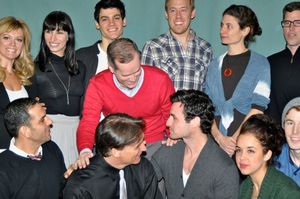 Jack Cummings III talking to the cast before the final full cast photo Photo