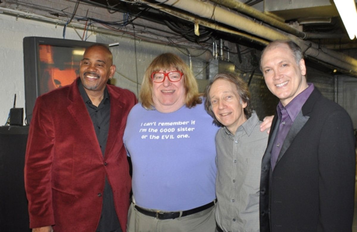 Allan Harris, Bruce Vilanch, Scott Siegel and Charles Busch at 