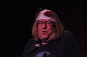 Bruce Villanch starts the show Photo