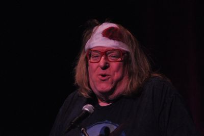 Bruce Villanch starts the show Photo