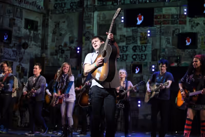 Van Hughes & the Broadway Cast Of AMERICAN IDIOT Photo