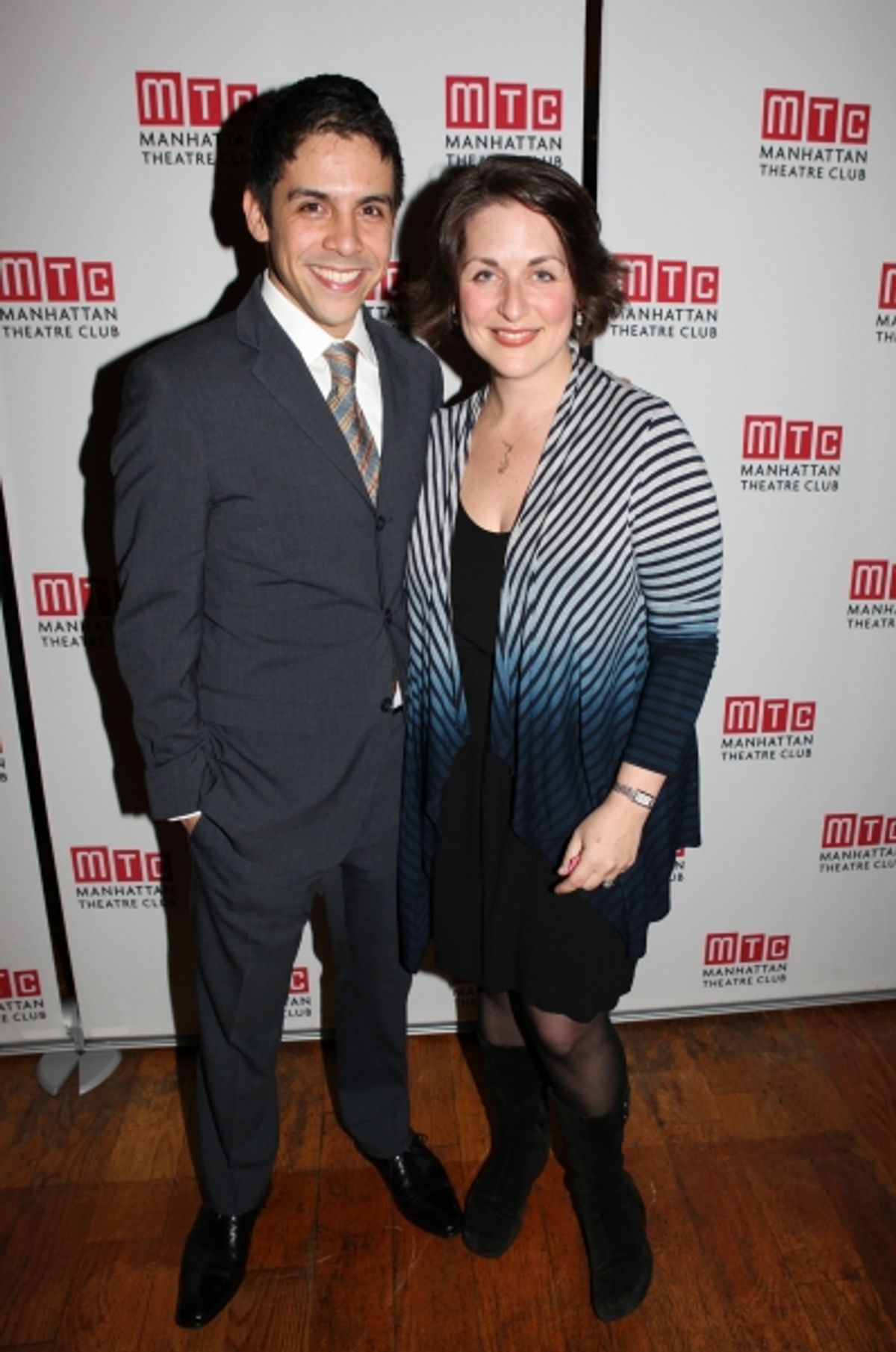 Playwright Matthew Lopez & Producer Mandy Greenfield attending the Manhattan Theatre Club's  at 