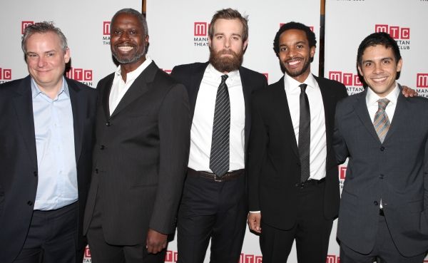 Doug Hughes, Andre Braugher, Jay Wilkison, Andre Holland and Matthew Lopez attending  Photo