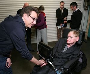 Moises Kaufman and Stephen Hawking @ BroadwayWorld Moises Kaufman and Stephen Hawking Photo