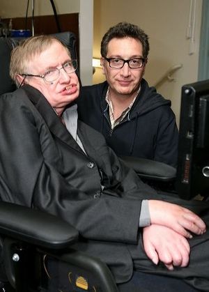 Stephen Hawking and Moises Kaufman @ BroadwayWorld Stephen Hawking and Moises Kaufman Photo