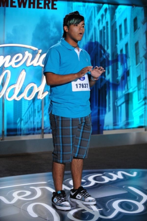 AMERICAN IDOL: AUSTIN: Rodolfo Ochoa, 17, from Los Fresnon, TX. performs in front of… Photo