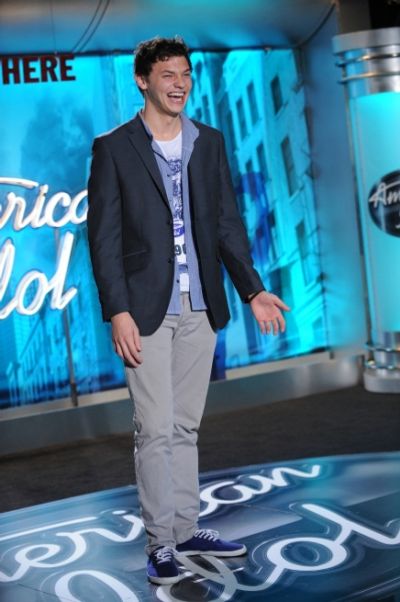 AMERICAN IDOL: AUSTIN: Nick Fink, 19, from Scottsdale, AZ. performs in front of the j Photo