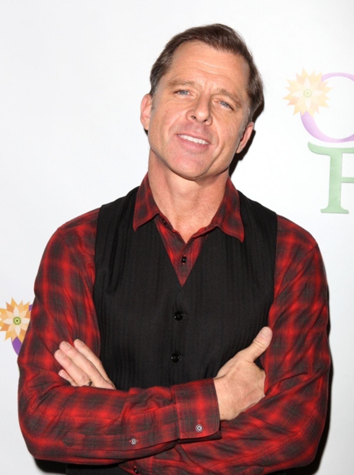 Maxwell Caulfield attends the 'Cactus Flower' Meet & Greet the Press event at the Westside Theatre in New York City. at 