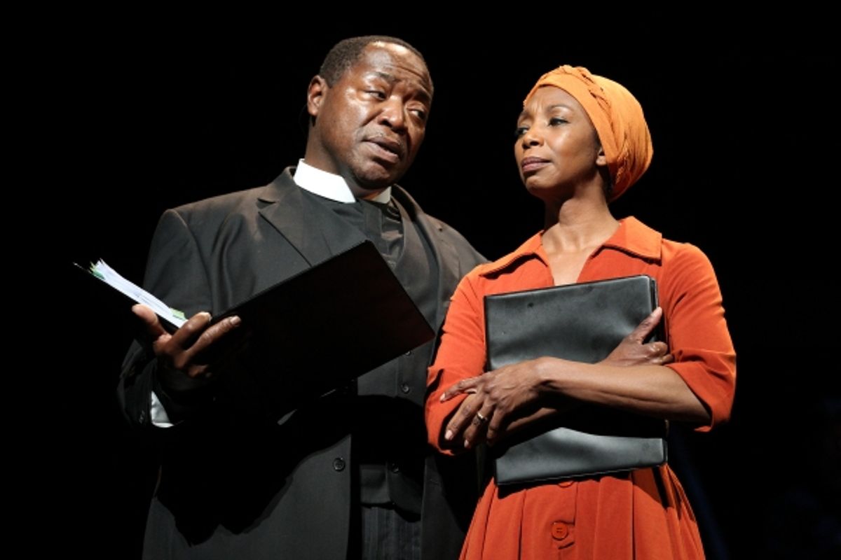 Lost In the Stars New York City Center  Cast List: Chuck Cooper, Sharon Washington, Daniel Breaker, Sherry Boone, Kieran Campion, Daniel Gerroll, Stephen Kunken, John Douglas Thompson, Ted Sutherland, Jeremy Gumbs, Clifton Duncan, Chike Johnson, Patina Mi at 