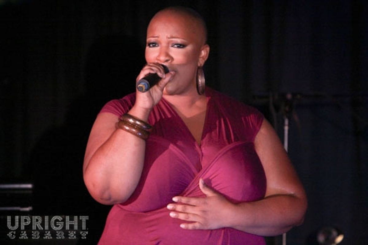 Frenchie Davis performs in Upright Cabaret's 'Sweet Soul Music' at La Mirada Theatre for the Performing Arts at 