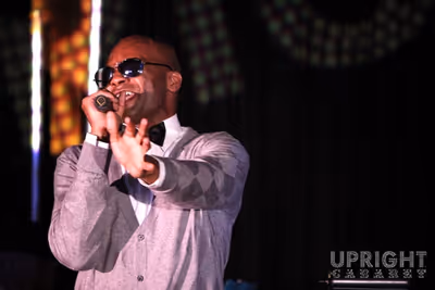 Tony Award-nominee Brandon Victor Dixon performs in Upright Cabaret's "Sweet Soul Mus Photo