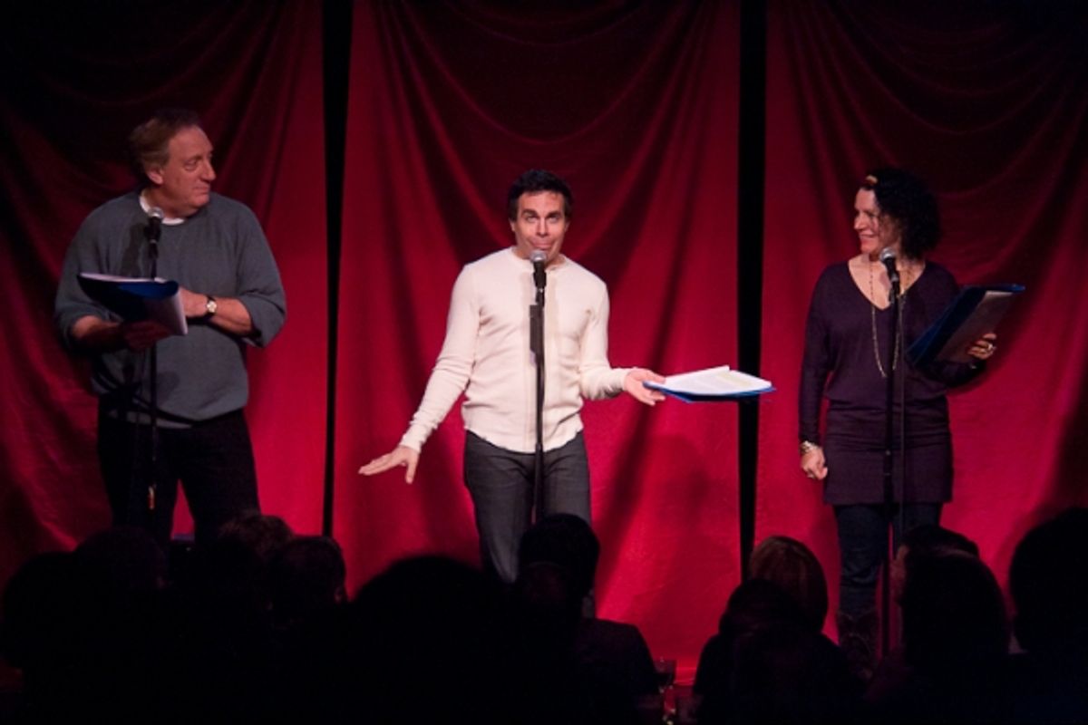 Alan Zweibel, Mario Cantone, and Susie Essman at 