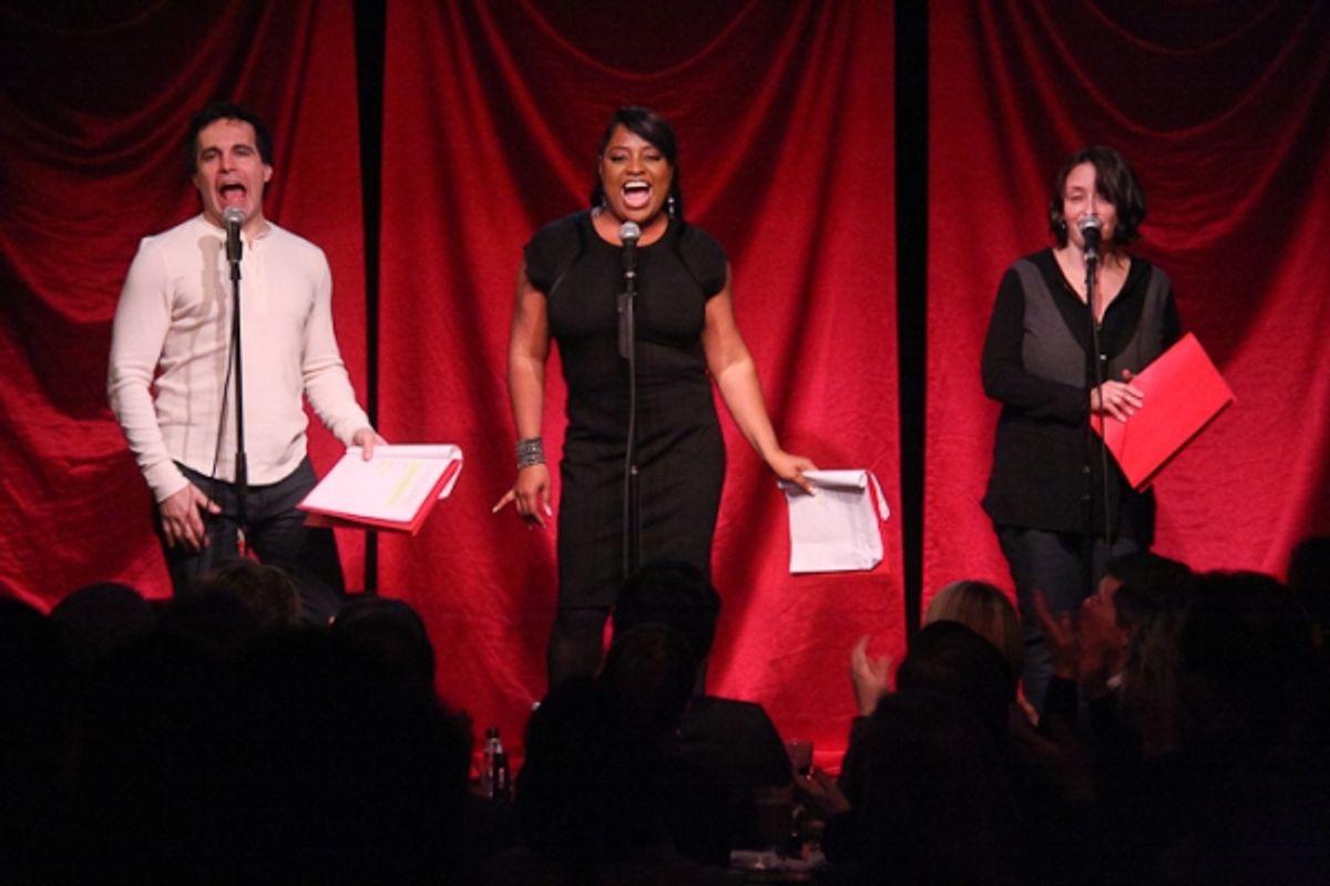 Mario Cantone, Sherri Shepherd, and Rachel Dratch at 