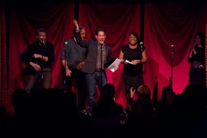 Eugene Pack and the cast of Celebrity Autobiography Photo