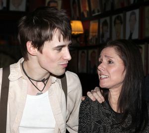 Reeve Carney, Julie Taymor attending the 'Spider-Man Turn Off The Dark' Benefit for The Actors Fund at a Pre-Show Cocktail Reception held at Sardi's Restaurant in New York City @ BroadwayWorld Reeve Carney, Julie Taymor attending the 'Spider-Man Turn Off The Dark' Benefit for T Photo
