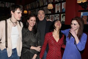 Reeve Carney, Julie Taymor, Patrick Page, T.V. Carpio and Jennifer Damiano attending  Photo
