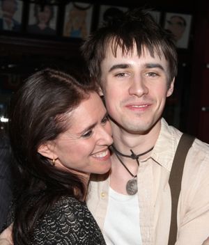 Julie Taymor & Reeve Carney attending the 'Spider-Man Turn Off The Dark' Benefit for The Actors Fund at a Pre-Show Cocktail Reception held at Sardi's Restaurant in New York City @ BroadwayWorld Julie Taymor & Reeve Carney attending the 'Spider-Man Turn Off The Dark' Benefit for Photo